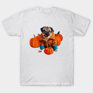 Pug & Pumpkins T-Shirt